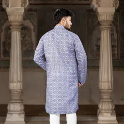 dhasu trendz Men Cotton Blend Kurta Pyjama Set image 4