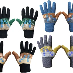 menzkloset Printed Winter Men Gloves image 1