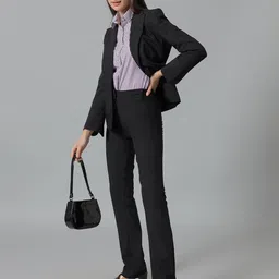 english navy Women Regular Fit Striped Spread Collar Casual Shirt image 5