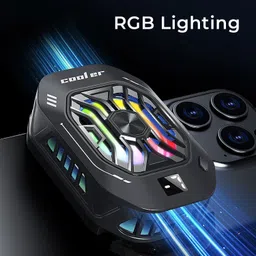 Bestor F25 Gaming Phone Cooler Fan With 3 Cooling Modes, RGB Lights for Mobile Gaming Accessory Kit image 2