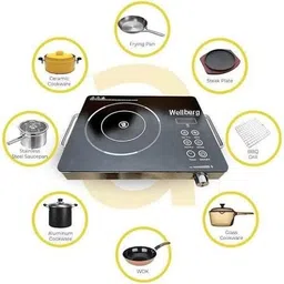wellberg 2200 W Induction Cooktop Touch Panel image 3