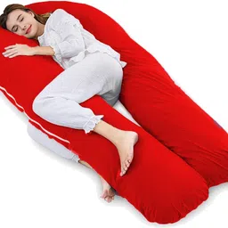 hundur store Microfibre Solid Pregnancy Pillow Pack of 1 image 1