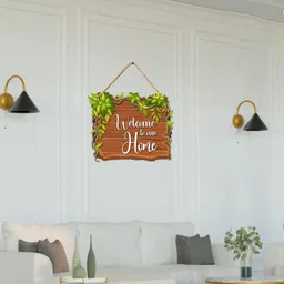 shree sanwariya crafts Welcome Home Design Wall Hanging for Home Decor Gift Item image 4