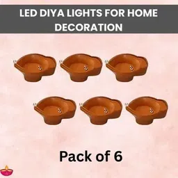 shop exciting Water Diya For Diwali Festival With Sensor Technology Water Diya Plastic (Pack of 6) Table Diya-picture-30