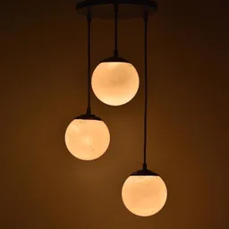 ionic glass 3 White Globe Pendant Lights Pendant Lighting Fixture Hanging Lamp Chandelier Ceiling Lamp image 2