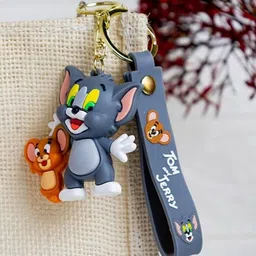 syshri 3D Couple Cartoon Keychain – Cute Gift for Girlfriend or Friend K1 Key Chain-picture-11