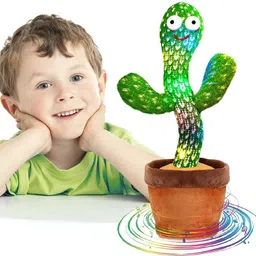 Smart Dancing Talking Cactus with LED Lights & Recording Function toy for kids-image-79