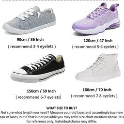 SHOESHINE Flat shoe laces for Sports & sneaker shoes 90cm Shoe Lace image 2