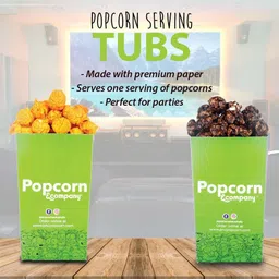 popcorn&company Paper Serving Bowl Popcorn Tubs Pack of 100 image 2