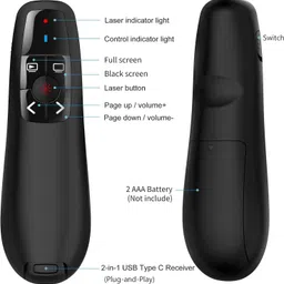 jihaan 2024 Wireless Presentation Clicker PowerPoint Presenter Remote-picture-31
