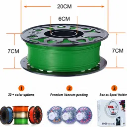 WOL3D 1kg 2023 New PLA PRO+ with Improved Formula (Forest Green) Extruder image 3