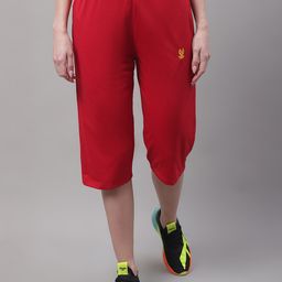 mack jonney Women Red Capri-picture-17