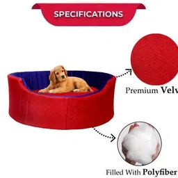 furry smile Simple Letest Rounded Bed for Dogs and cat XXXL Pet Bed image 3