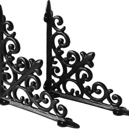 bosco Heavy Duty Wall Shelf Bracket Set with Fitting | Shelf Support for Home & Office 8 X 8 Inch Shelf Bracket-picture-24