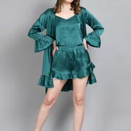 pretty loving thing Pack of 3 Women Robe and Lingerie Set image 5