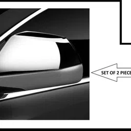 anaya g Stylish full crome car mirror cover for SCORPIO Plastic Car Mirror Cove Plastic Car Mirror Cover image 4
