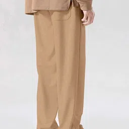 valley Men Solid Brown Track Pants image 2