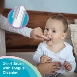 humanveda baby finger brush with case Easy Cleaning, Massaging Extra Soft Toothbrush Extra Soft Toothbrush image 5