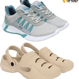Birde Stylish Combo Pack of 2 Lightweight Gym, Running Shoes With Clogs Walking Shoes For Men-picture-24