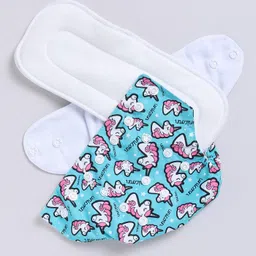 rbastic Reusable Cloth Diaper with Absorbent Inserts – Unicorn Print Blue image 4