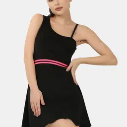 tomkot Solid Women Swim-dress Black Swimsuit-picture-12