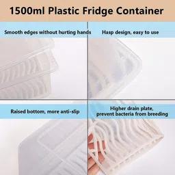 polyhomes Plastic Fridge Container - 1500 ml image 5