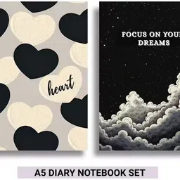 yourchoiice Girls diary , aesthetic diary , cute diary A5 Diary Unruled 80 Pages image 1