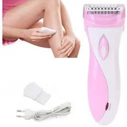 Life Friends Rechargeable Corded and Cordless Lady Shaver Hair Remover for Women Trimmer 45 min Runtime 1 Length Settings image 3