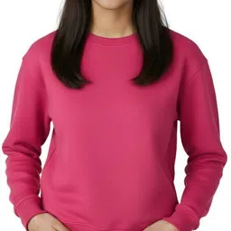 hoc Women Solid Round Neck Pure Cotton Pink T-Shirt-picture-36