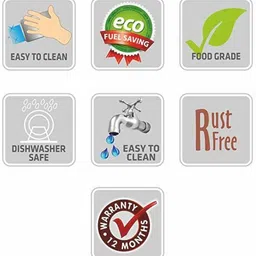 rbgiit Stainless Steel Pateli Bhagona For Cooking Serving Tope Set Bowl Serving Set image 5