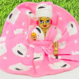 rajveer traders Size 6, Laddu Gopal Ji Winter Bonded Frock, Random Colour, Pack of 3 Dress image 3