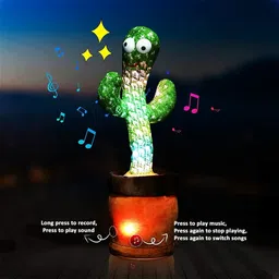 leviathan Dancing Cactus Toy for Baby+USB Power Cable-Dances,Sings LED Lights toy For Kids image 5