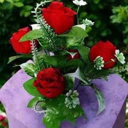 hinddecora 105-A Red Rose Artificial Flower image 4