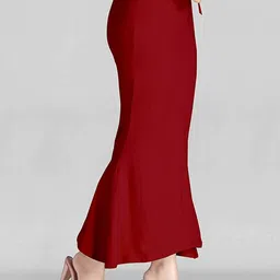 Uniquefashion FISH_MAROON_XXL Lycra Blend Petticoat image 4