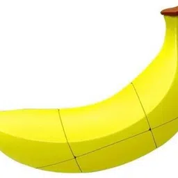 intelligent Banana Shaped Magic Speed Cube - Yellow image 1