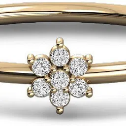 Bliss diamonds Flower ring 18kt Diamond Yellow Gold ring-picture-12