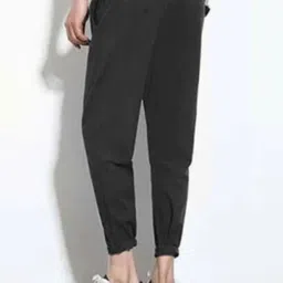 mk brothers Pack of 2 Men Solid Black, Blue Track Pants image 2