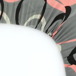 decent home 240 TC Cotton Queen Floral Fitted (Elastic) Bedsheet image 2