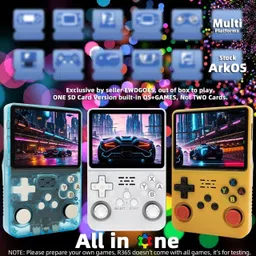 Playtastic R36S Game Console 3.5 inch Retro Emulator System 64 GB with 15000+Preinstall video game Mario ,GTA Vice City image 5