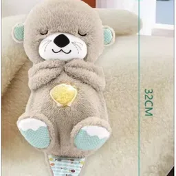 wengonvila Breathing Otter with Sensory Details with Rhythmic Breathing and Soothing Music - 30 mm image 3