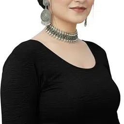 priyanka traders Round Neck Women Blouse image 3