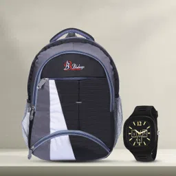 blubags Backpack & Square Analogue Watch Waterproof School Bag-picture-10