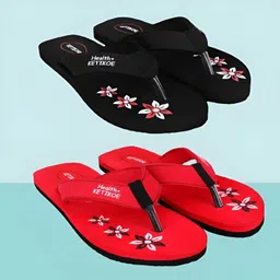 ketikoe Slipper Ortho-Care Trending Colorful Printed Combo(Pack of 2) Women Slippers-picture-19
