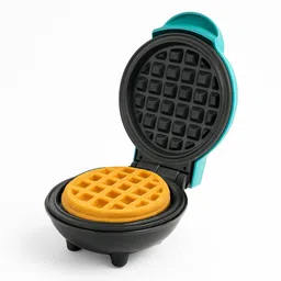 frendz Mini Waffle Maker Machine 350 Watts | Perfect For Breakfast (GREEN ROUND Shape) Waffle Maker-picture-12