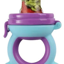 tinny tots Baby Silicone Fruit Vegetable Nibbler Teether & Baby Medicine Dropper Spoon Set Teether and Feeder image 5