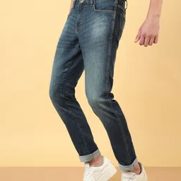 wrangler Men Skinny Mid Rise Dark Blue Jeans image 3