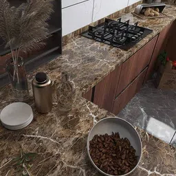 onbet 200 cm Self Adhesive Glossy Marble Foil Waterproof Sticker For Kitchen And Home Self Adhesive Sticker image 5