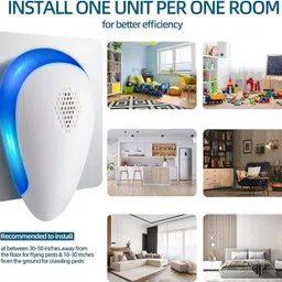 framar New Ultrasonic Pest Repeller Anti Cockroach Lizard Rat Mosquito Killer for Home image 4