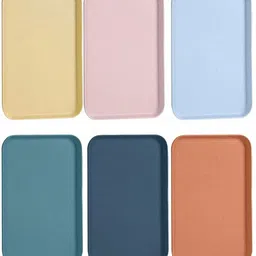 openzest Multi-Function Rectangular Wheat Straw Serving Tray 38cm (6Pcs) Tray-picture-25