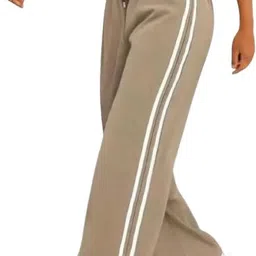 lionlook Women Striped Brown Track Pants-picture-20